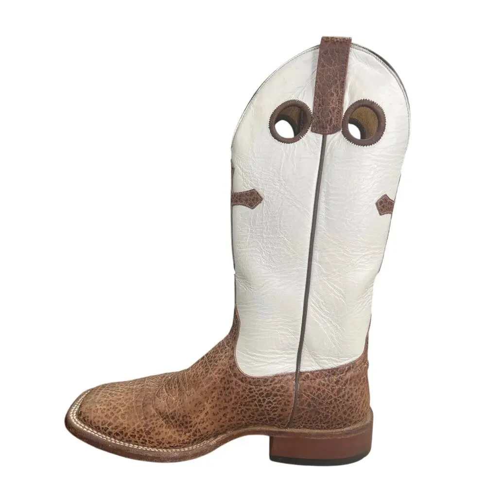 Anderson Bean Horsepower Men’s White Cross Cowboy Boots Size US 8 D